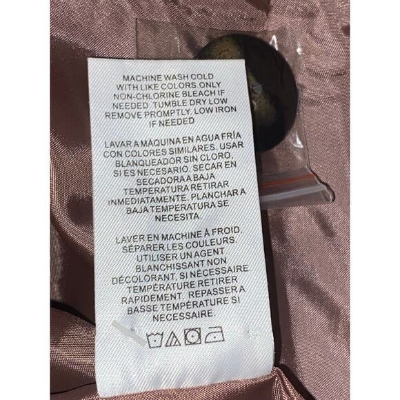 Nordstrom THREAD & SUPPLY Pea Coat Jacket Womens Sz L Black Wool Blend Nautical - Picture 8 of 8